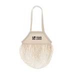 Einkaufstasche aus Baumwollnetz mit langen Henkeln, 180 g/m² Hauptansicht