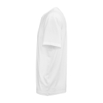 Unisex-T-Shirt aus Bio-Baumwolle mit kurzen Ärmeln und Rundhalsausschnitt, 140 g/m² farbe weiß dritte Ansicht
