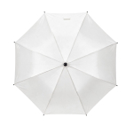 Regenschirm aus Pongee mit Automatiköffnung und 8 Segmenten, Ø 106 cm farbe weiß Ansicht von vorne