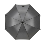 Regenschirm aus Pongee mit Automatiköffnung und 8 Segmenten, Ø 106 cm farbe dunkelgrau Ansicht von vorne