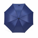 Regenschirm aus Pongee mit Automatiköffnung und 8 Segmenten, Ø 106 cm farbe marineblau Ansicht von vorne