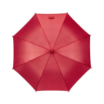 Automatischer sturmfester Regenschirm aus recyceltem Kunststoff, Ø 101 cm farbe rot Ansicht von vorne