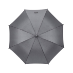 Automatischer sturmfester Regenschirm aus recyceltem Kunststoff, Ø 101 cm farbe dunkelgrau Ansicht von vorne