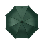 Automatischer sturmfester Regenschirm aus recyceltem Kunststoff, Ø 101 cm farbe dunkelgrün Ansicht von vorne