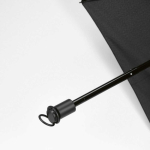 Manueller Taschenschirm aus recyceltem Pongee, Ø 95 cm farbe schwarz Detailansicht