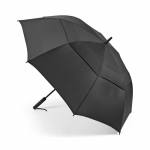 Robuster automatischer Golfschirm aus recyceltem Kunststoff, Ø 135 cm farbe schwarz