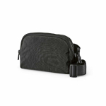Wasserabweisende Bauchtasche aus recyceltem Nylon mit Rückfach, 1,5 l farbe schwarz
