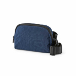 Wasserabweisende Bauchtasche aus recyceltem Nylon mit Rückfach, 1,5 l farbe marineblau