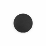 Magnetisches kabelloses Ladegerät aus recyceltem Kunststoff mit USB-C, 15 W farbe schwarz Ansicht von vorne