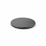 Magnetisches kabelloses Ladegerät aus recyceltem Aluminium mit USB-C, 15 W farbe schwarz