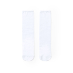 Weiße Polyester-Socken für Sublimationsdruck in Einheitsgröße L-XL farbe weiß erste Ansicht