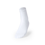 Weiße Polyester-Socken für Sublimationsdruck in Einheitsgröße L-XL