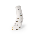 Weiße Polyester-Socken für Sublimationsdruck in Einheitsgröße L-XL