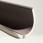 A5-Softcover-Notizbuch aus Kunstleder mit Gummiband, liniert farbe hellgrau