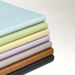 A5-Softcover-Notizbuch aus Kunstleder mit Gummiband, liniert farbe hellblau