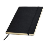 A5-Softcover-Notizbuch aus Kunstleder mit Gummiband, liniert