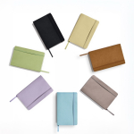 A5-Softcover-Notizbuch aus Kunstleder mit Gummiband, liniert