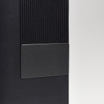 A5-Softcover-Notizbuch aus Kunstleder und Stift, liniert farbe schwarz