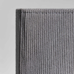 A5-Notizbuch aus Cord mit Vordertasche und Stiftschlaufe, unliniert farbe hellgrau