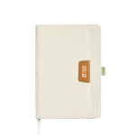 A5-Notizbuch aus Cord mit Vordertasche und Stiftschlaufe, unliniert