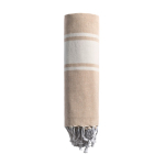 2-in-1-Strandtuch mit Rucksackfunktion aus Baumwolle, 90 x 180 cm farbe beige