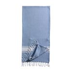 2-in-1-Strandtuch mit Rucksackfunktion aus Baumwolle, 90 x 180 cm farbe hellblau