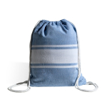 2-in-1-Strandtuch mit Rucksackfunktion aus Baumwolle, 90 x 180 cm farbe hellblau