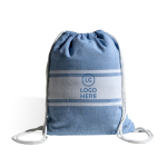 2-in-1-Strandtuch mit Rucksackfunktion aus Baumwolle, 90 x 180 cm