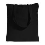 Tragetasche aus recycelter Baumwolle und recyceltem Kunststoff farbe schwarz