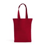 Tragetasche aus recycelter Baumwolle und recyceltem Kunststoff farbe rot