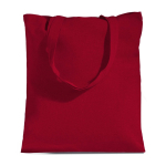 Tragetasche aus recycelter Baumwolle und recyceltem Kunststoff farbe rot