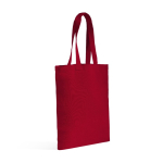 Tragetasche aus recycelter Baumwolle und recyceltem Kunststoff farbe rot