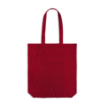 Tragetasche aus recycelter Baumwolle und recyceltem Kunststoff farbe rot