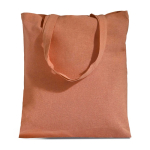 Tragetasche aus recycelter Baumwolle und recyceltem Kunststoff farbe rotbraun