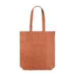 Tragetasche aus recycelter Baumwolle und recyceltem Kunststoff farbe rotbraun
