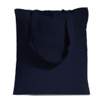 Tragetasche aus recycelter Baumwolle und recyceltem Kunststoff farbe marineblau
