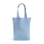Tragetasche aus recycelter Baumwolle und recyceltem Kunststoff farbe hellblau