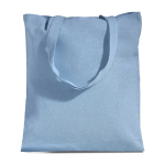 Tragetasche aus recycelter Baumwolle und recyceltem Kunststoff farbe hellblau