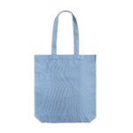 Tragetasche aus recycelter Baumwolle und recyceltem Kunststoff farbe hellblau