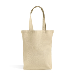 Tragetasche aus recycelter Baumwolle und recyceltem Kunststoff farbe hellgelb