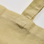 Tragetasche aus recycelter Baumwolle und recyceltem Kunststoff farbe hellgelb