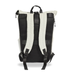 Reflektierender Rucksack aus recyceltem Kunststoff mit Rollverschluss 15,6'' farbe weiß
