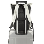 Reflektierender Rucksack aus recyceltem Kunststoff mit Rollverschluss 15,6'' farbe weiß