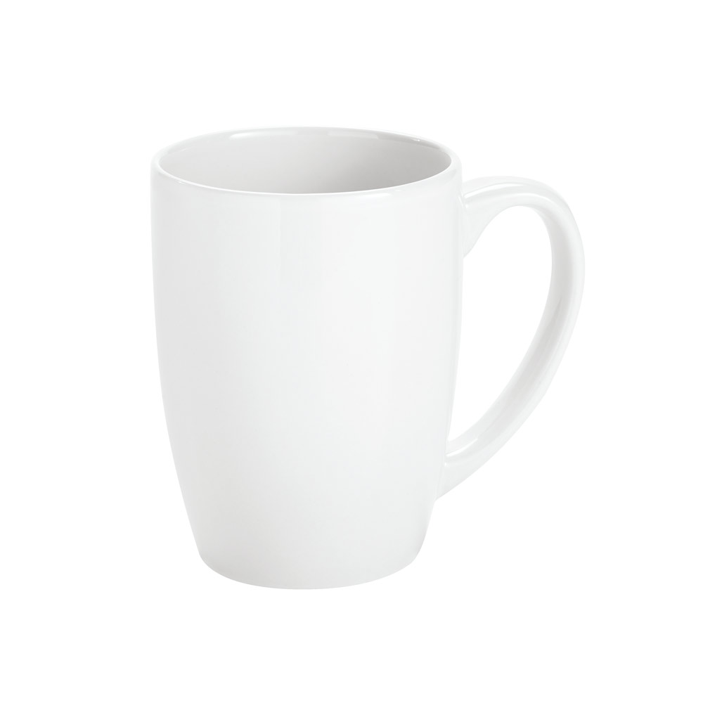 Trendiger Kaffeebecher in Weiß für Events bedrucken, 350ml