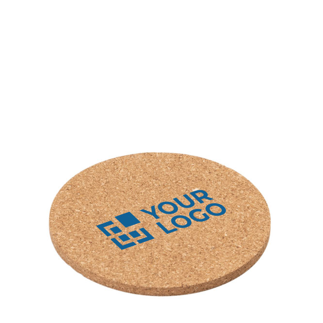 Runde Korkuntersetzer mit Logo bedrucken als Werbegeschenk