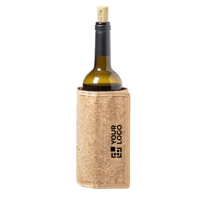 Werbe-Flaschenkühler aus Kork mit verstellbarem Verschluss Cork