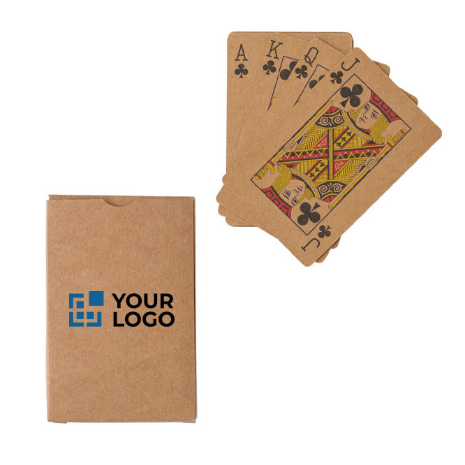 Kartenspiel aus recycelten Papier für ein nachhaltiges Image