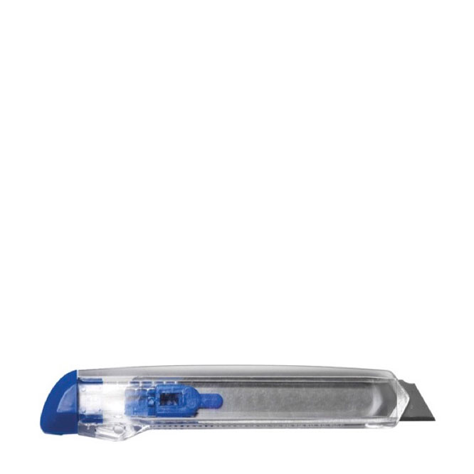 Transparentes Cuttermesser aus Kunststoff für Handwerker