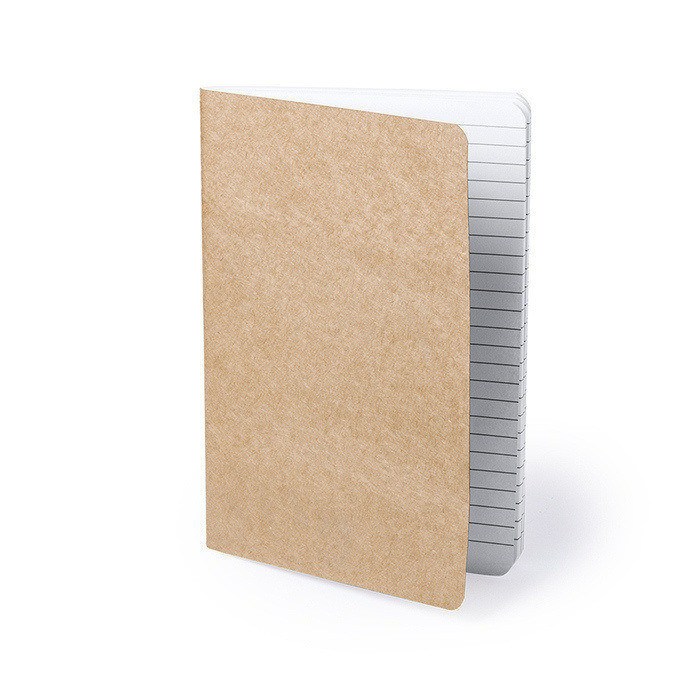 Notizheft aus Recyclingpapier mit Innentasche und linierten Seiten, A5