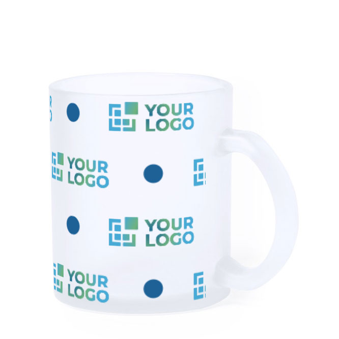 Becher aus mattem Glas mit Sublimierung in Vollfarbe, 300ml